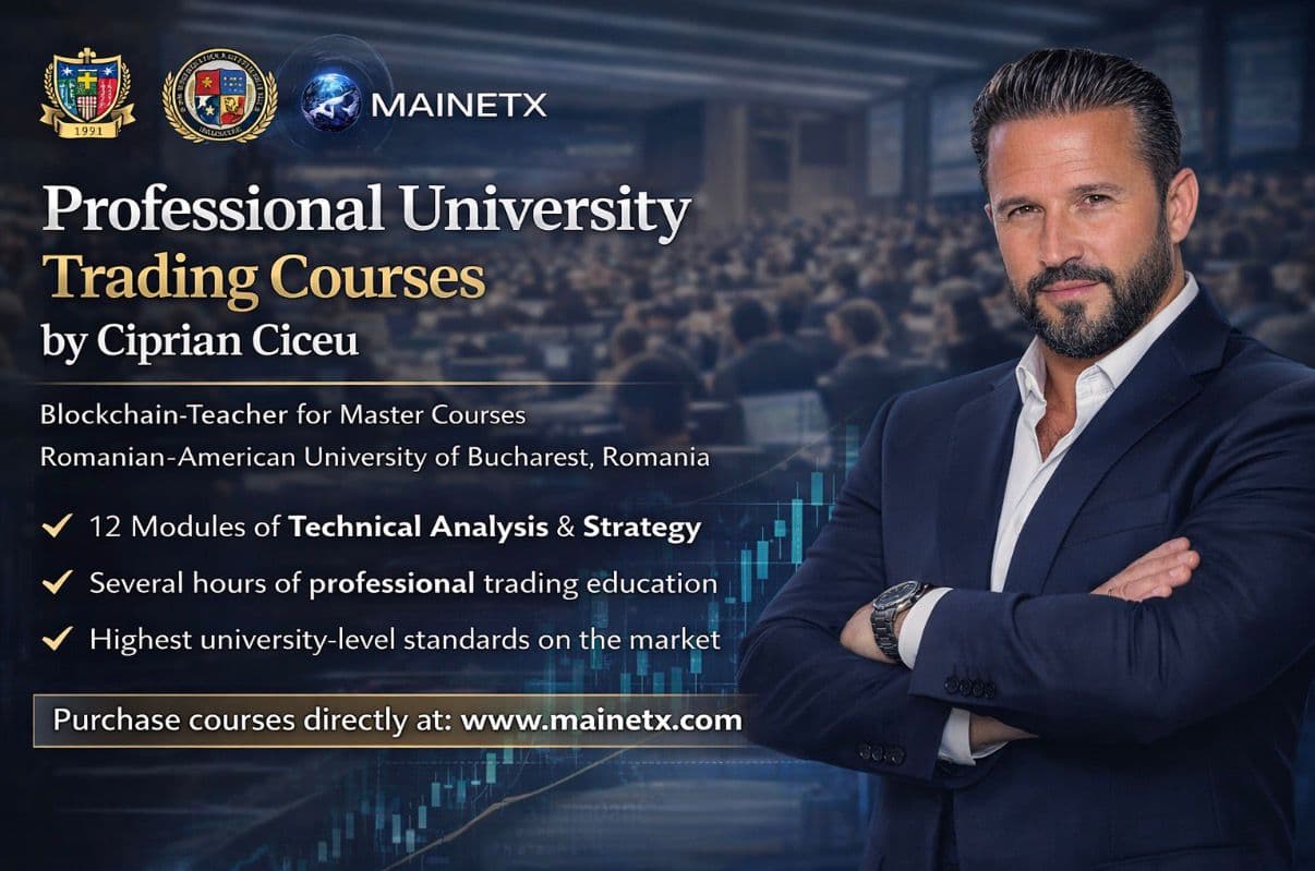 Professional trading courses by Ciprian Ciceu with technical analysis charts